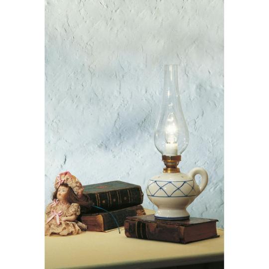 keramia kek asztali lampa kezzel festett mediterran provence provanszi haloszoba ejjeli szekreny vilagitas vintage retro ferroluce lampak budapest bemutatoterem lameridiana.jpg